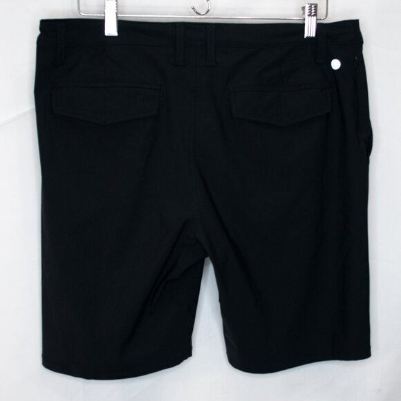 Zella Torrey Golf Shorts Mens 34 Black 9" Tech Performance Stretch Casual AA09X - Picture 3 of 5